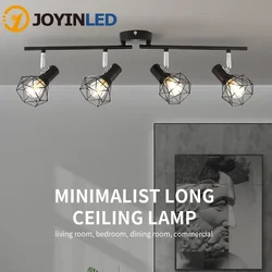 AC90-260v Led Track Light,Simple Style E14 Ceiling 4 Head Fixture, for Living Room, Kitchen, Utility Room Bedroom, Kitchen