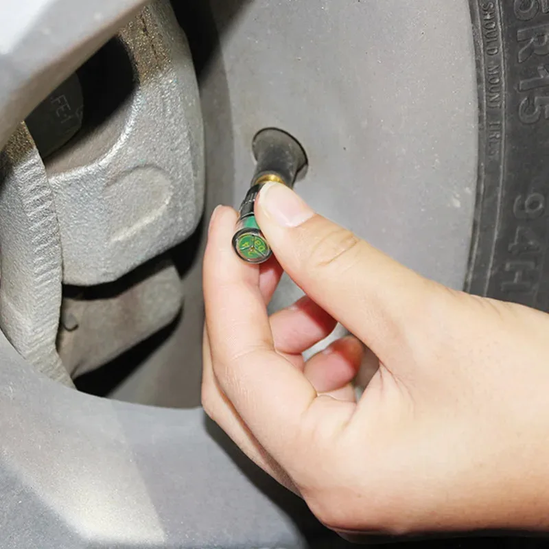 1/2/4PCS Car Tire Pressure Indicator Valve Caps – External Tire Pressure Monitoring Sensor Alert 4