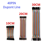 40PIN Dupont Line Male To Male Female To Female Male To FeMale Jumper Wire Cable 10cm 20cm 30cm for Arduino DIY KIT