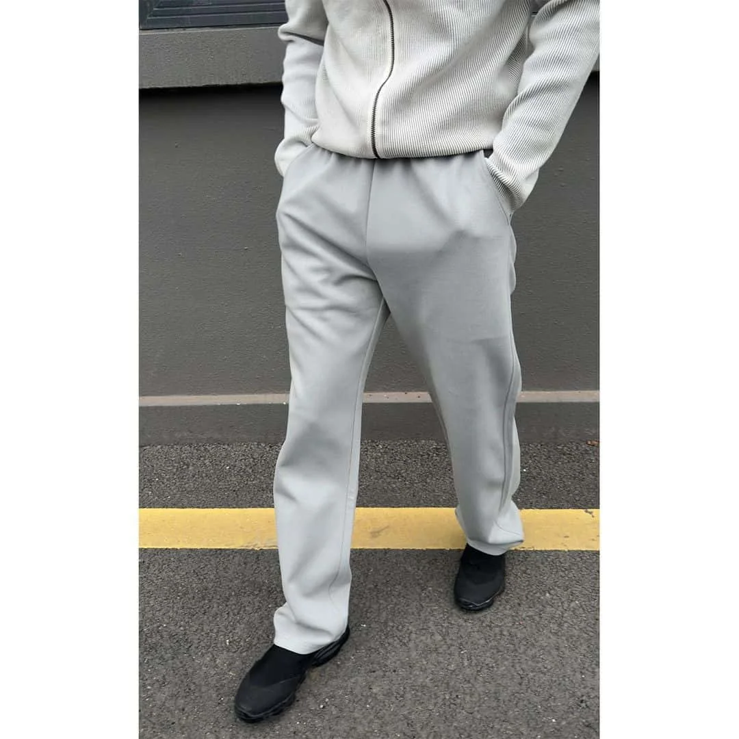 Comfortable Men's Straight Leg Sweatpants Y2K Retro Style Loose Fit Joggers Hip Hop Casual Pants with Big Pockets