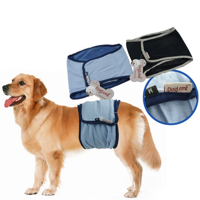 Pet Physiological Underwear Antibacterial Breathable Water Absorption Anti-leakage Male Dog Sanitary Pants