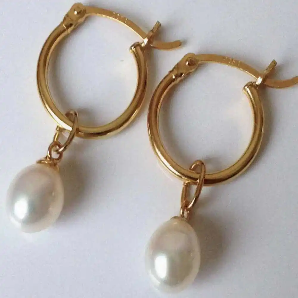 Natural AAA 11-12mm South Sea White Drops Pearl Dangle Earrings Gift Women FOOL'S DAY Accessories Holiday gifts Jewelry