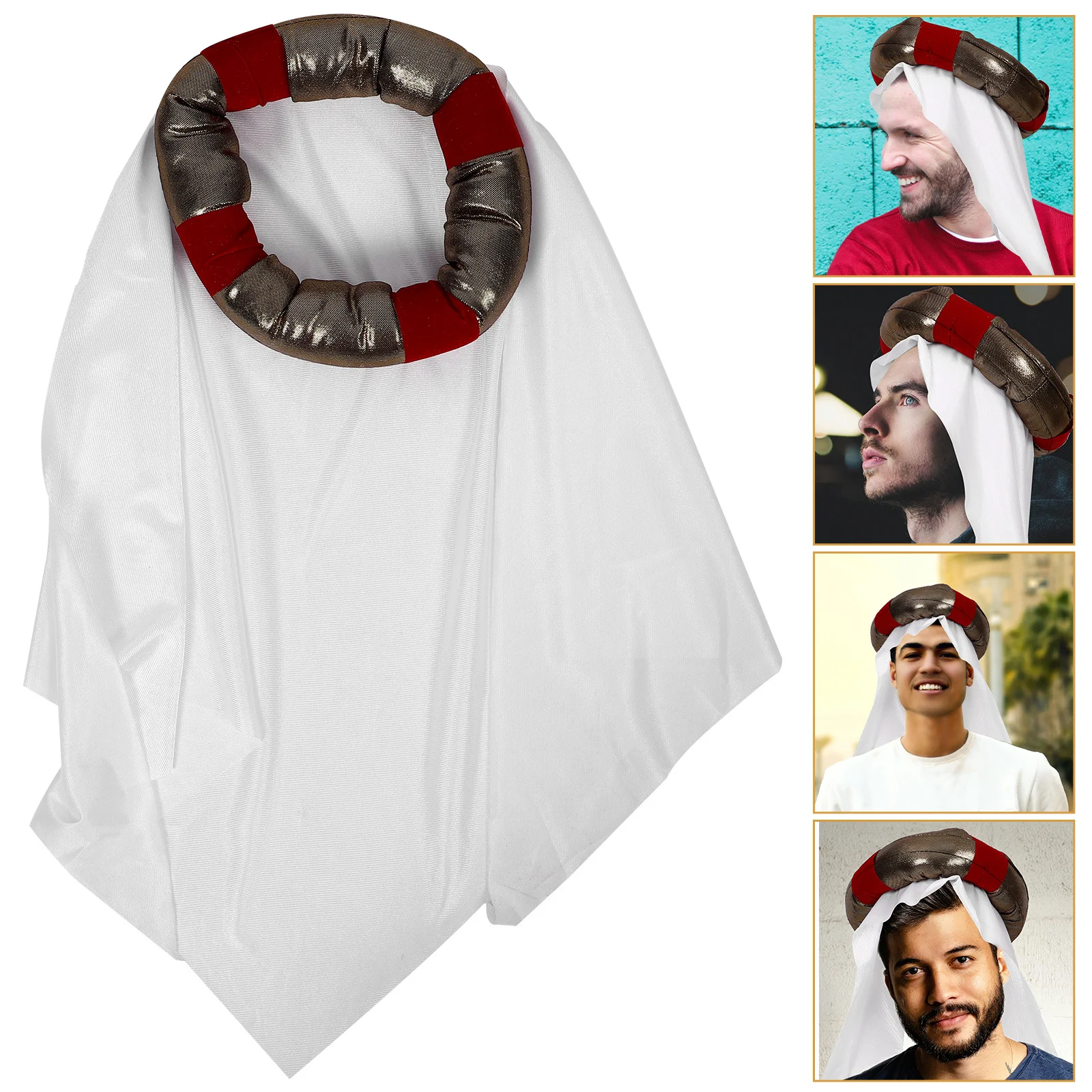 

Arabian Hat Lightweight Party Festival Polyester Comfortable Dress Up Cosplay Headband Prop Role-Playing Cosplay Arabian Hat