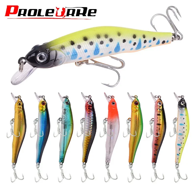 1 Pc Minnow Fishing Lure 9cm 9g Sinking Wobblers Magnetic Slider System Tackle Artificial Plastic Bait for Pike Bass Crankbaits