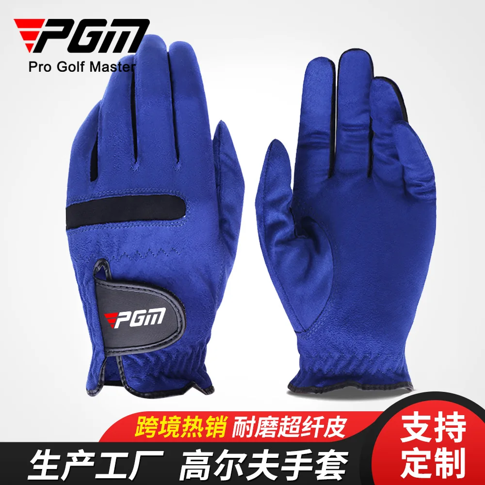 

PGM Golf Gloves, Microfiber Cloth, Breathable, Men's Gloves Golf gloves
