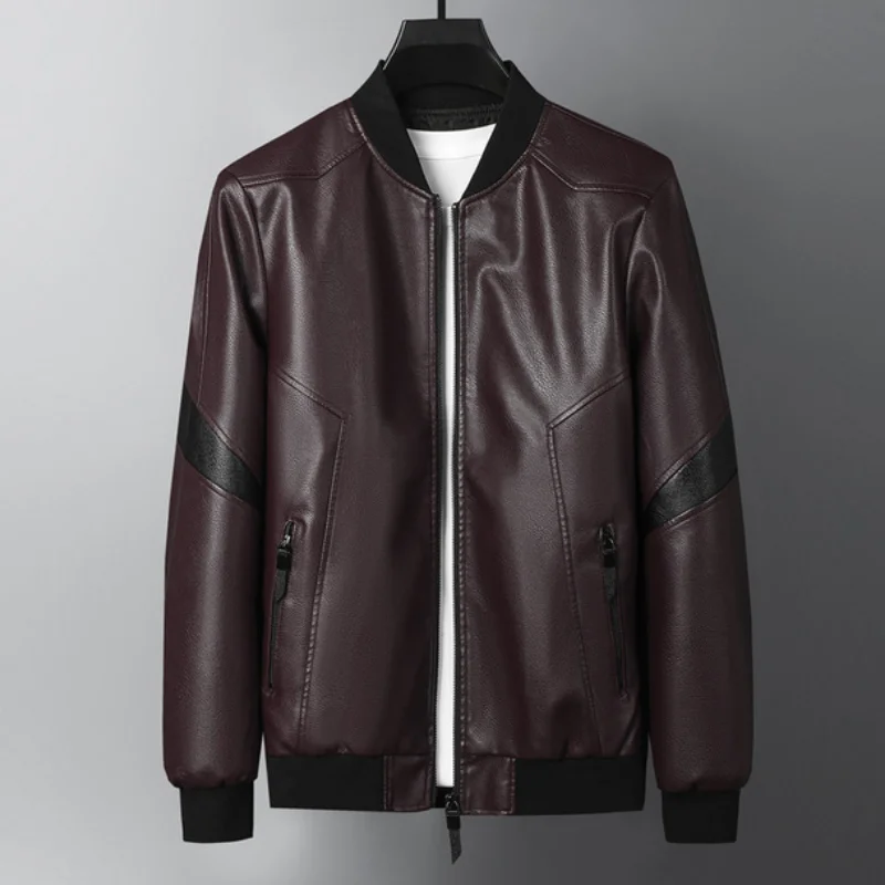 

Men's Jackets Jaqueta De Couro Masculina Male Outwear PU Leather Coats Mens Men Faux Leather Jacket Motorcycle Clothing MY551