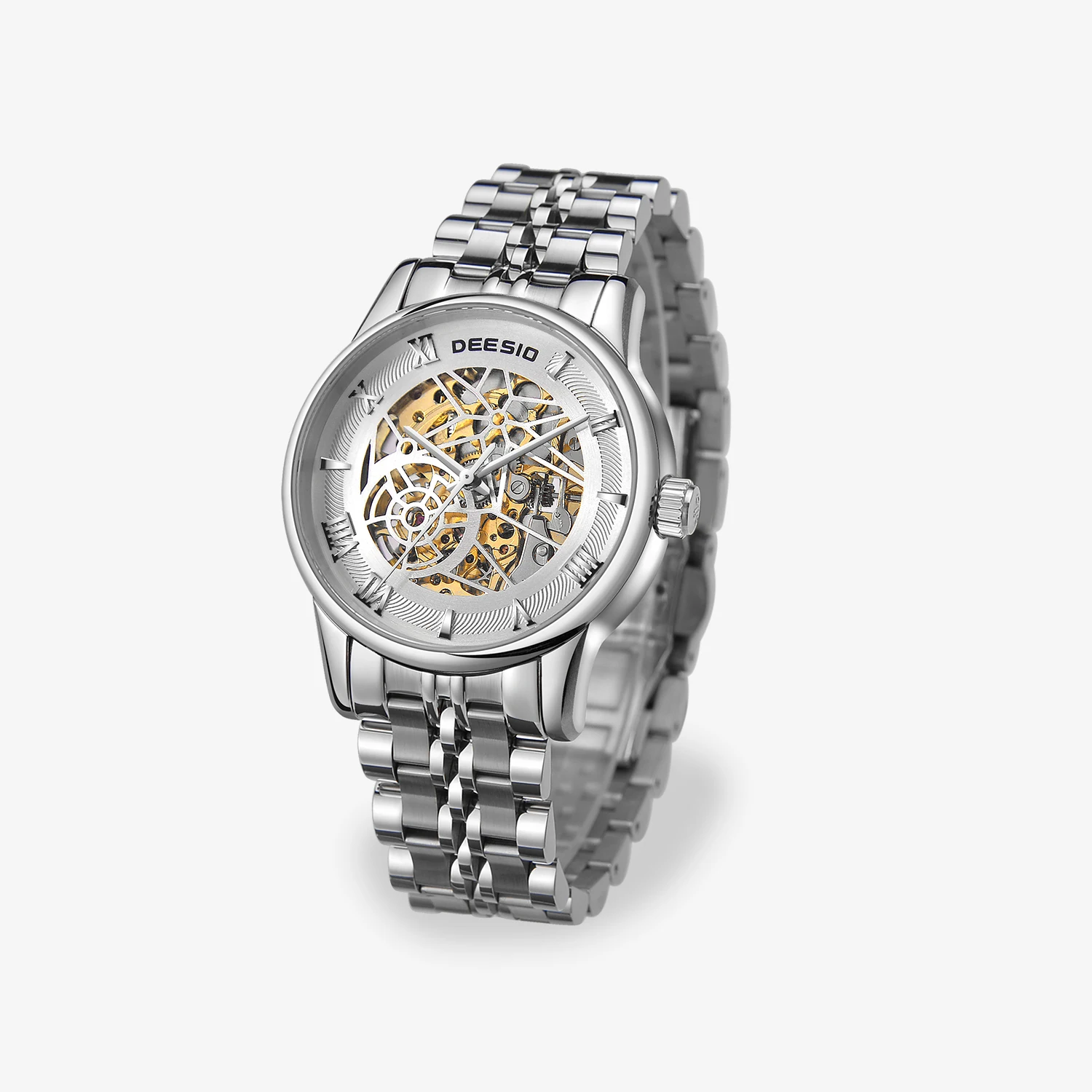 

Deesio Mechanical Watch for Men N83B New Hollow Automatic Movement Wristwatch Waterproof 30m Trendy Bussiness Clock For Men Y2k