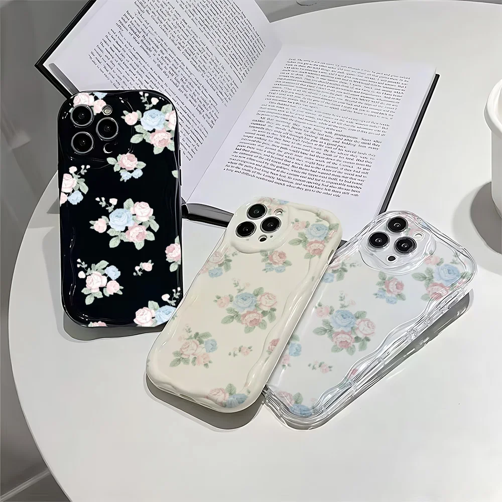 

Vintage Pale Rose Shockproof Phone Case for IPhone 17 16 15 14 13 12 11 Pro Xs Max Air 16e 7 8 6 6s Plus XR SE 2020 2022 Cover