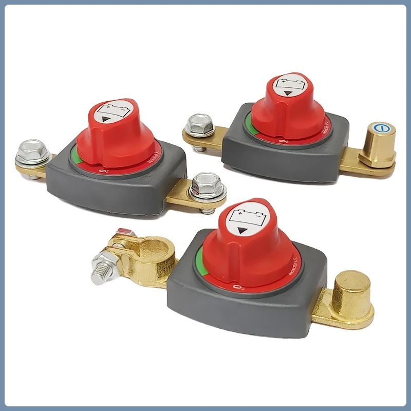 

Battery Disconnect Switch 12-48V for Cars Rv Boat Brass Battery Pole Power-off Switch Battery Isolator High Current Power Switch