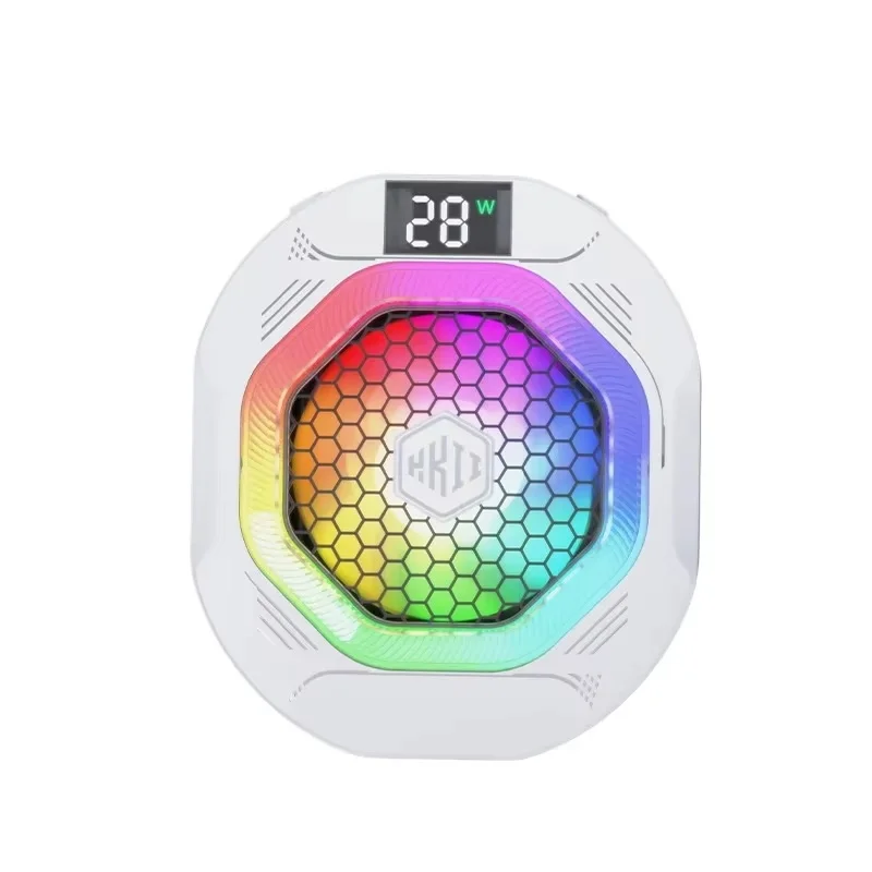 

NEW TH12 High Power Semiconductor Mobile Phone Cooler Magnetic/ Back-clip 2 in 1 Ice Cooling Fan Radiator w/ Temperature Display