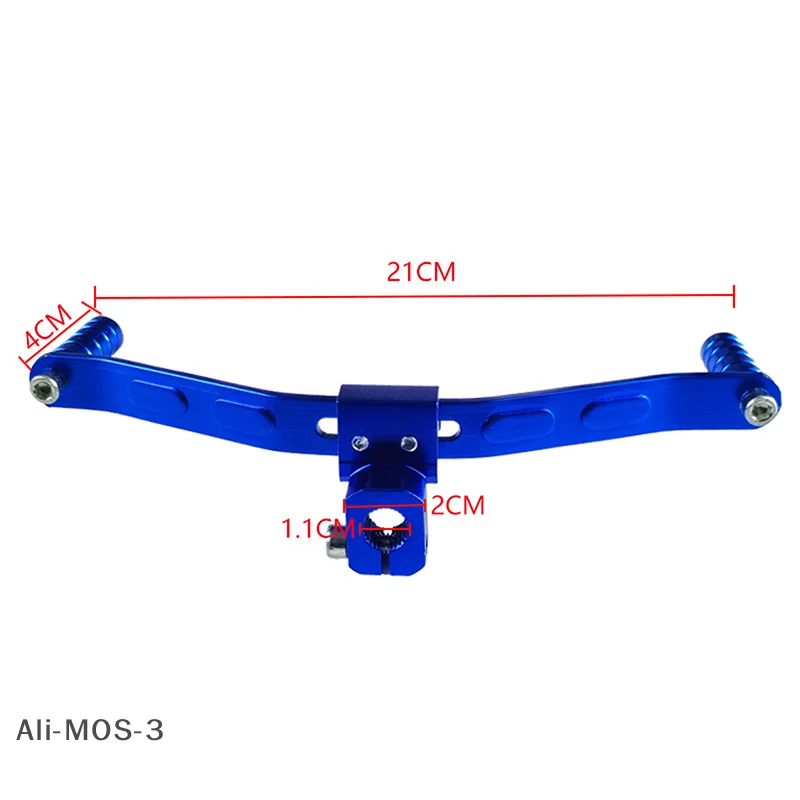 【S】1pc Motorcycle Universal Double-headed Gear Shift Lever Aluminum Alloy Footrest Pedal Shifter For Motorbike Retrofit