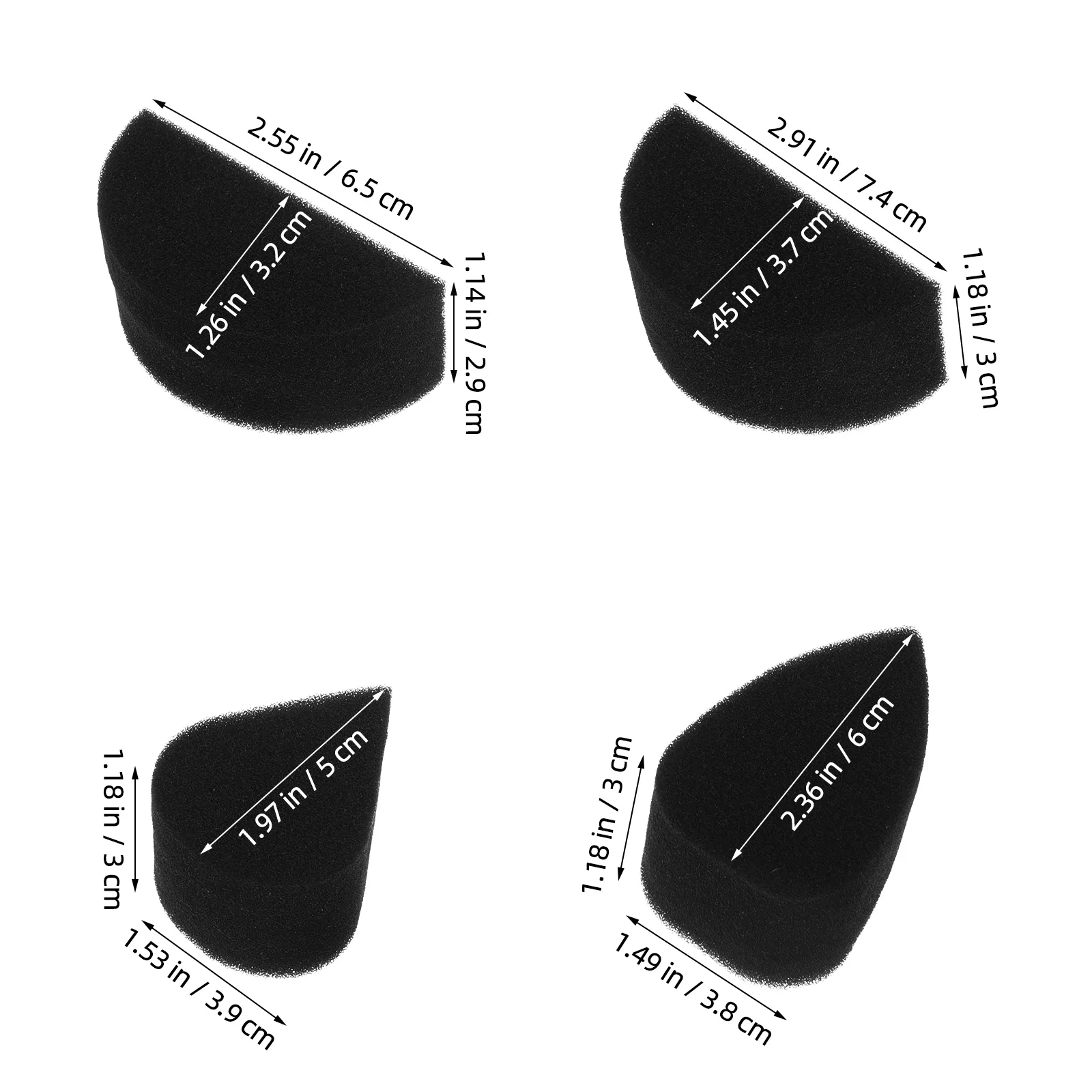 Esponjas de pintura facial de 20 piezas, esponja de maquillaje reutilizable suave con forma de gota de alta densidad para pintura corporal, suministros artísticos de pintura facial