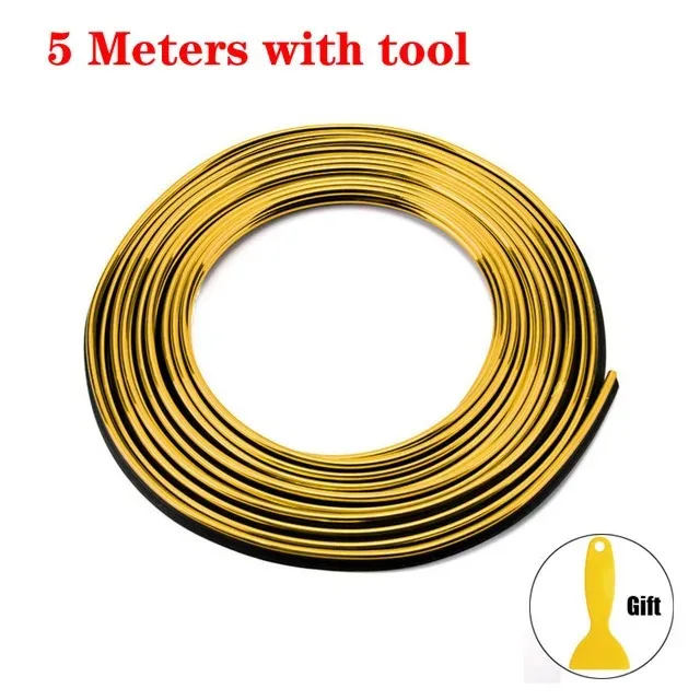 Universelle Auto-Zierleisten Flexible Streifen 5M/3M/1M Innenraum Auto-Verkleidungen Autoabdeckung Armaturenbrett Tür Auto-Styling
