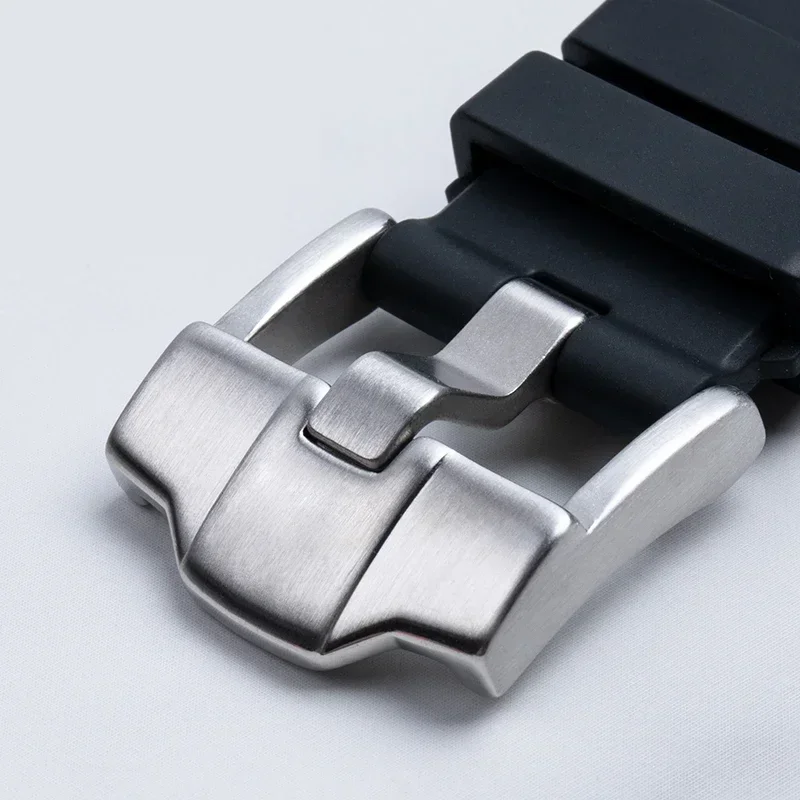 إكسسوارات الساعة حزام لساعة أوديمارس وبيجيه رويال أوك حزام أصلي AP 15710 26470 حزام ساعة رياضية من مطاط السيليكون 28 مللي متر