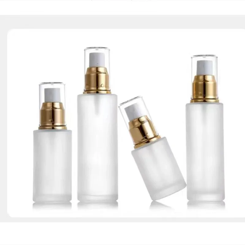 10pcs/pack 20ml-120ml Spray Bottle Beauty Empty Frosted Glass Bottles Mist Spray Container Lotion Refillable Travel Bottle