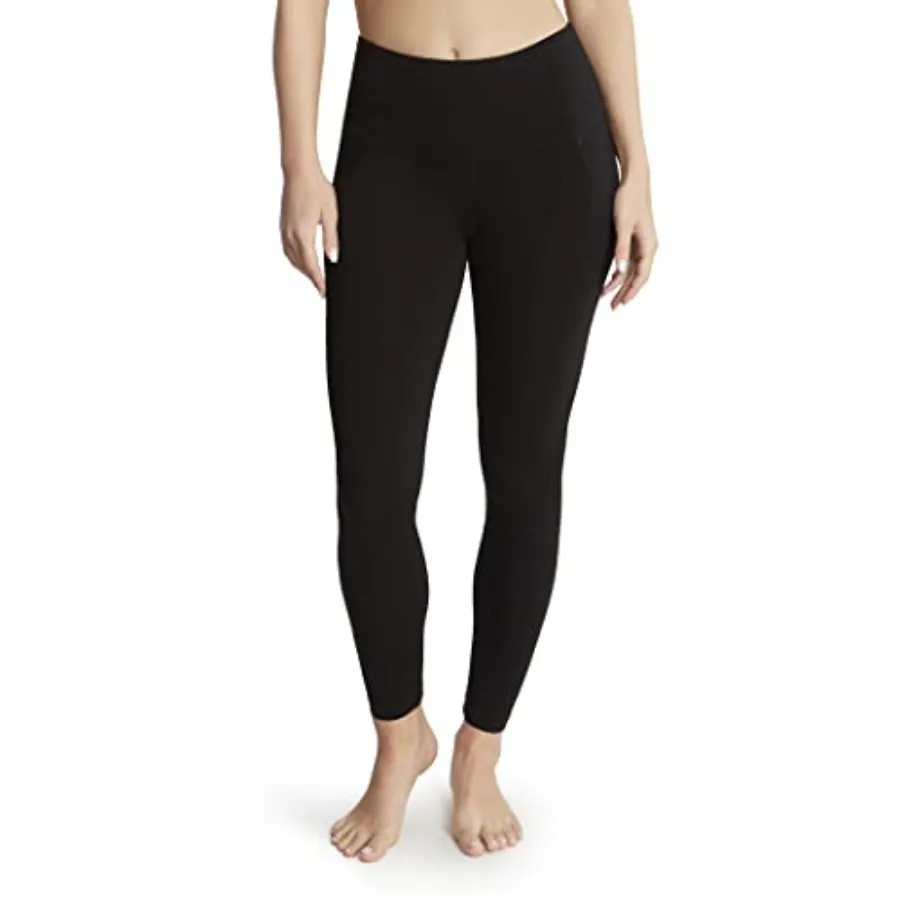 

Women's Cotton Stretch Basic Ankle Legging with Side Pocket
