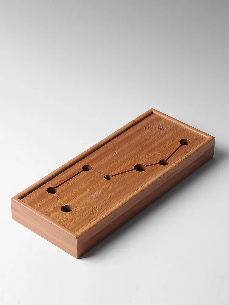 Exquisite Bamboo Tray Water Storage Tea Table Trays Decorative Chinese Tea Accessories Custom Tea Ceremony Tray Teapot Storage