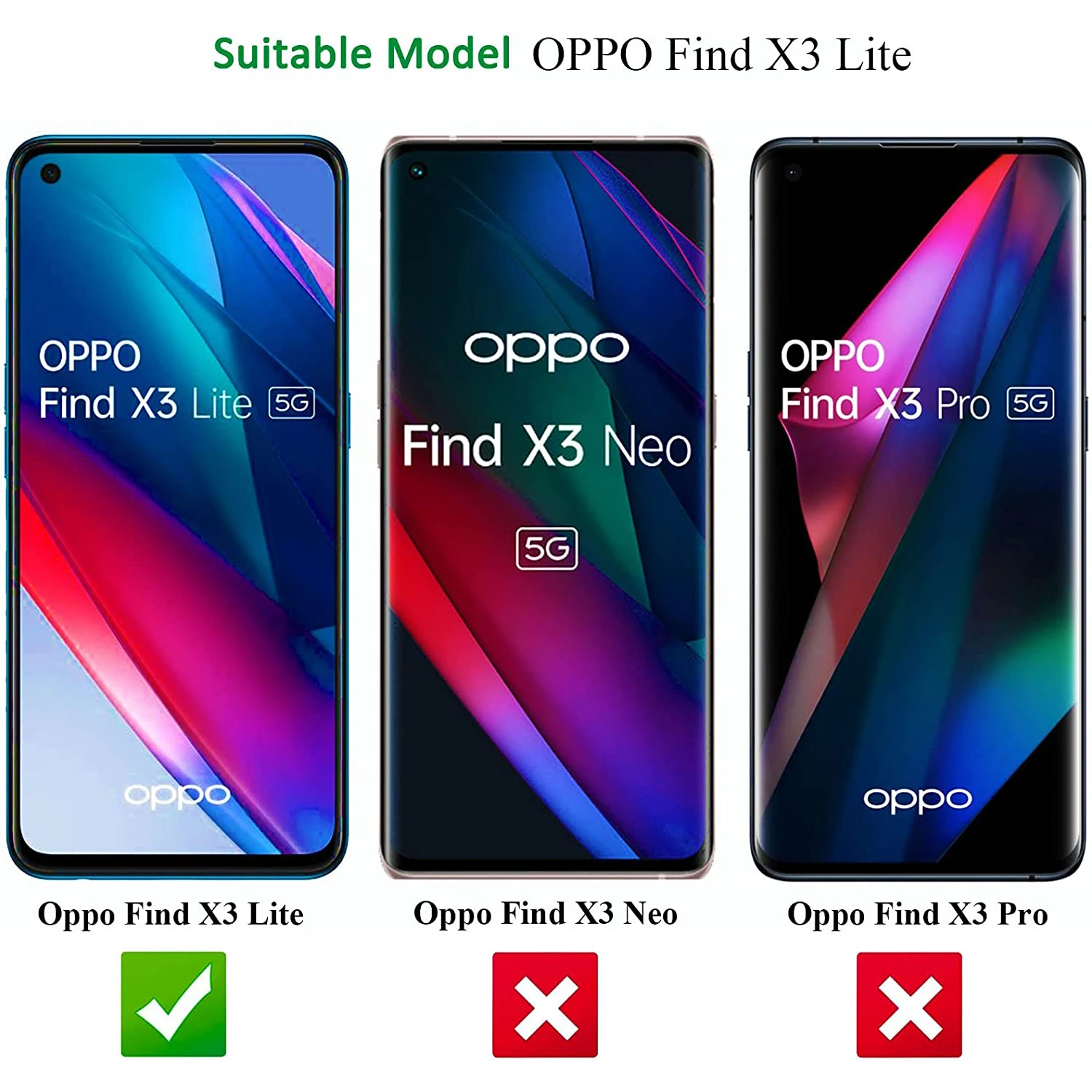 Для OPPO Find X3 Lite закаленное стекло для защиты экрана