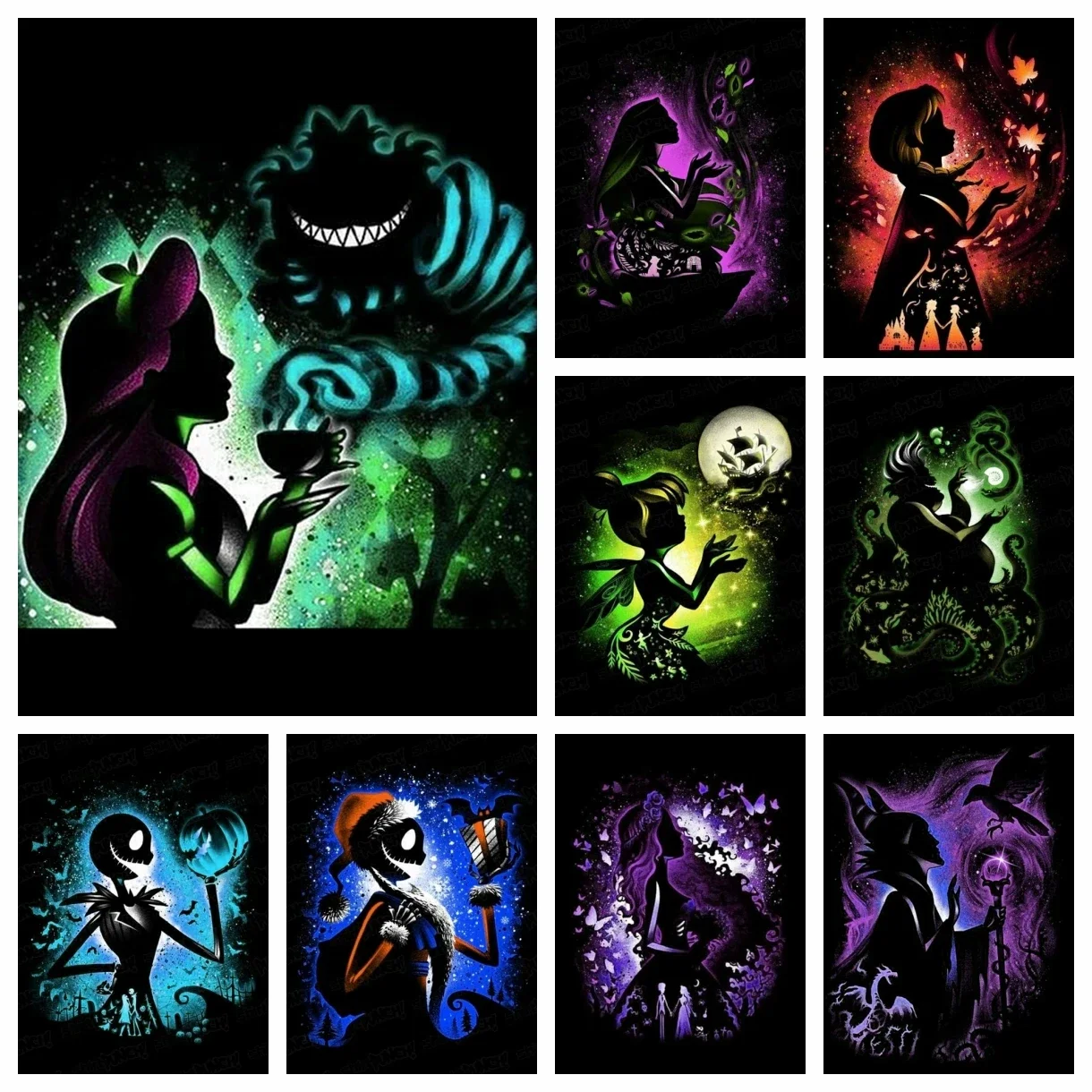 

5D Diamond Painting Disney Cartoon Dark Princess Picture Of Rhinestones Embroidery Cross Stitch Home Decor New Collection 2022