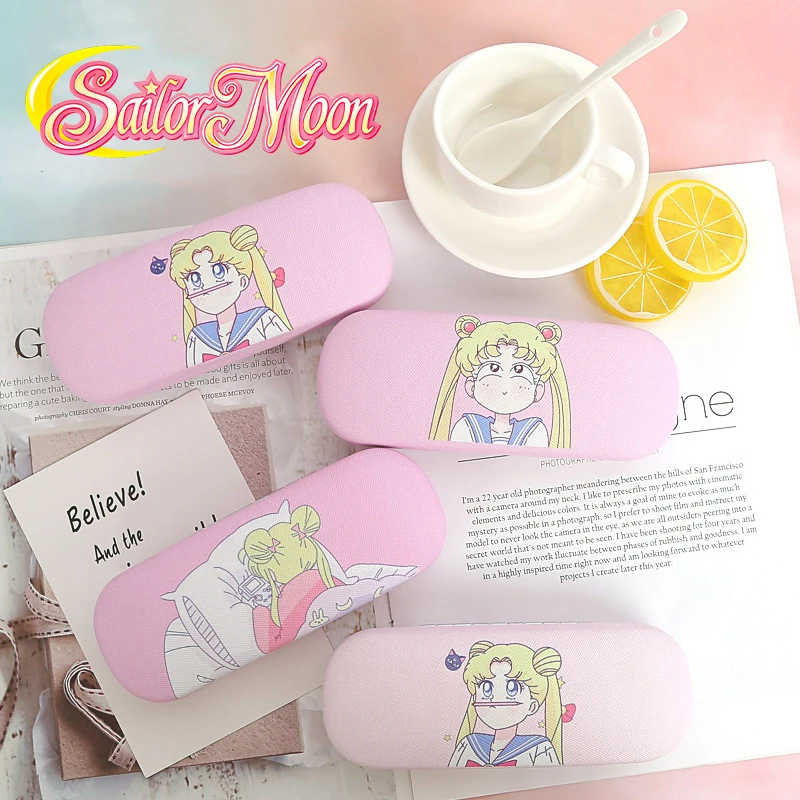 Sailor Moon Spectacle Case Cute Cartoon Eyeglasses Cases Eyeglasses Cloth Storage Box Kawaii New Glasses Accessories Kids Gifts