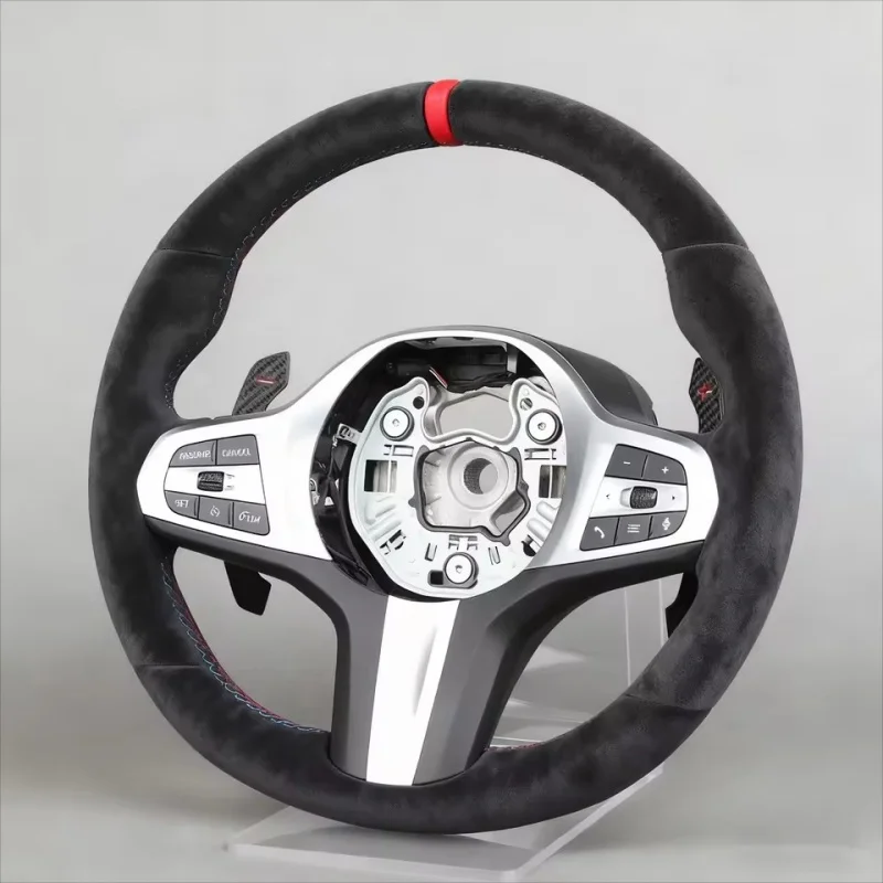 Customized Suede Car Steering Wheel For BMW G30 G20 F20 F32 F36 F11 M4 F82 M340i F22 X5 M3 F15 F03 X3 G01 G82 Steering Wheel