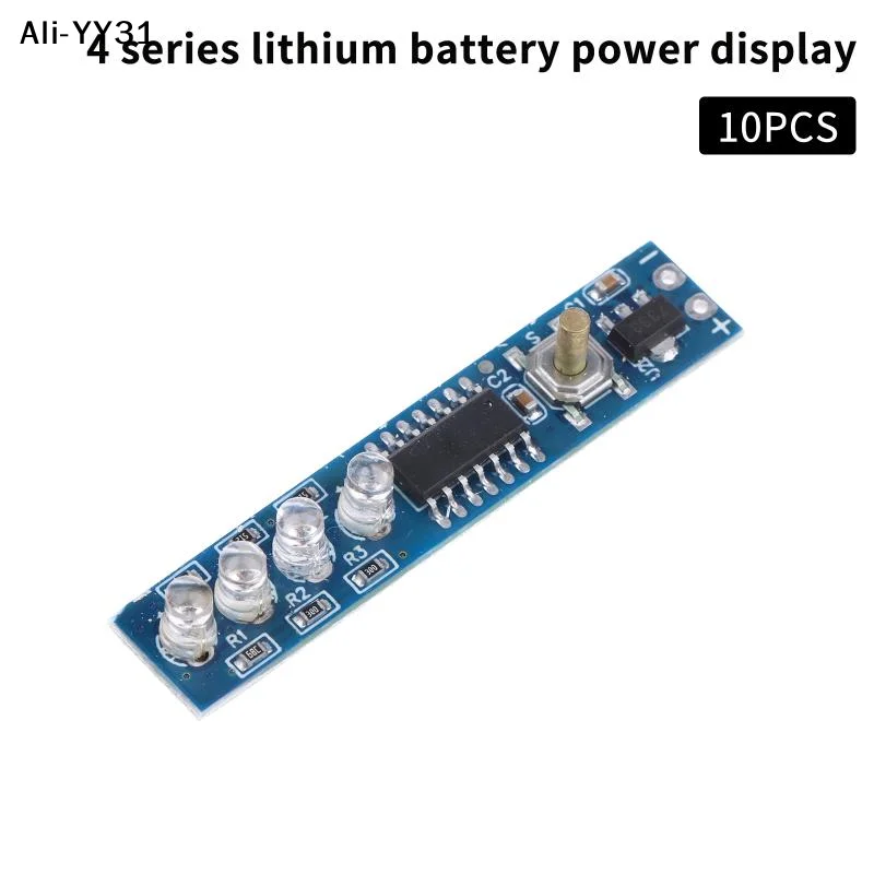 

【Ya3】10Pcs 2026 1-4S Single 3.7V 18650 Lithium Battery Capacity Indicator Module Percent Power Level Tester LED Dsplay Board 2S