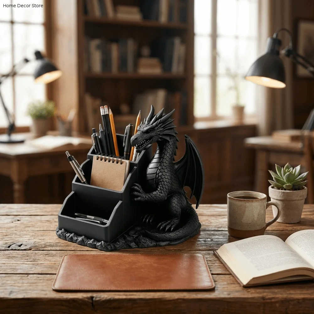 Multi Functional 3D Printed Dragon Storage Tray Realistic Unique Gothic Dragon Storage Box Plastic Pen Holder Office