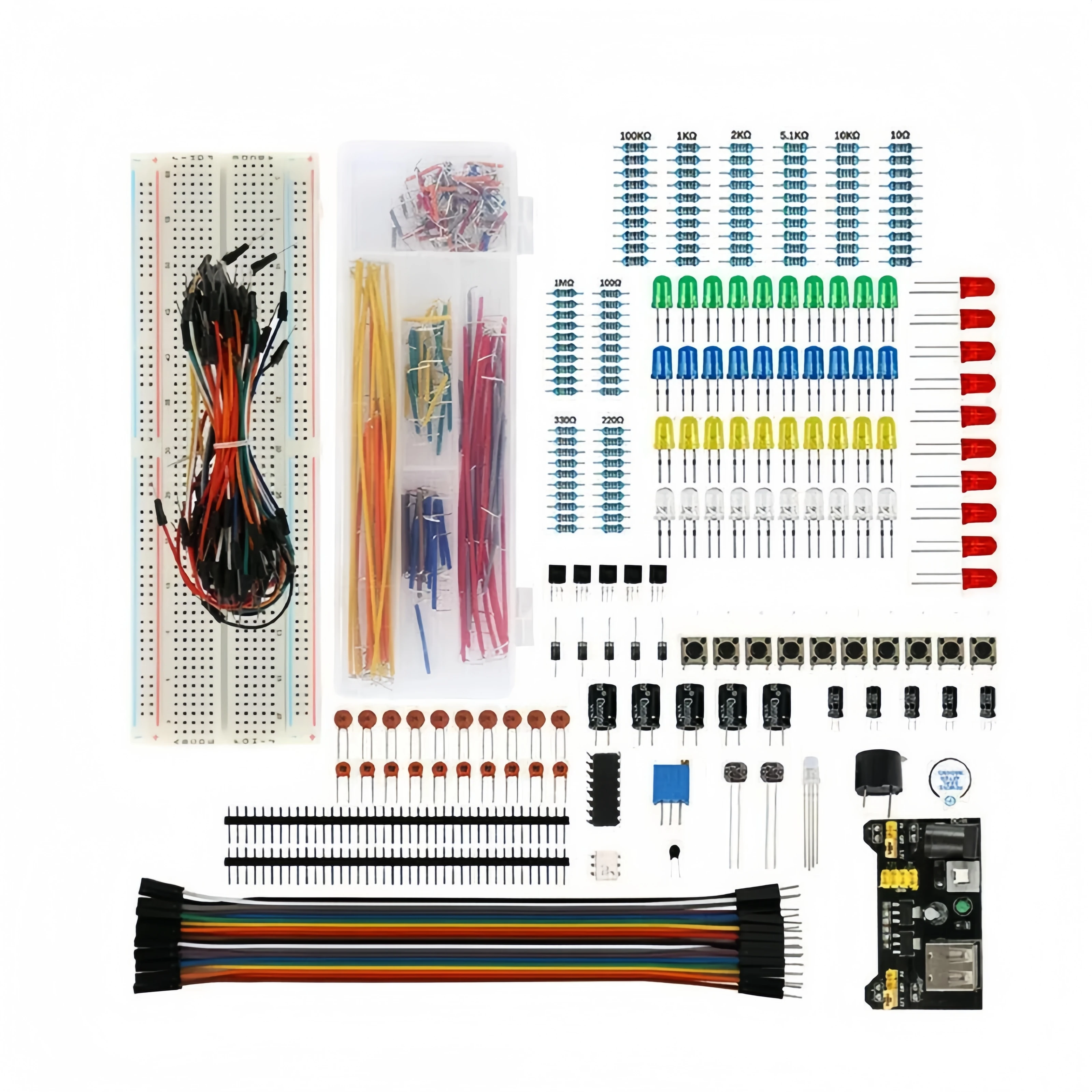 830Pcs/Box DIY Project Starter Kit For Arduino UNO R3 Kit Electronic DIY Kit Electronic Component Set With Tie-points Breadboard