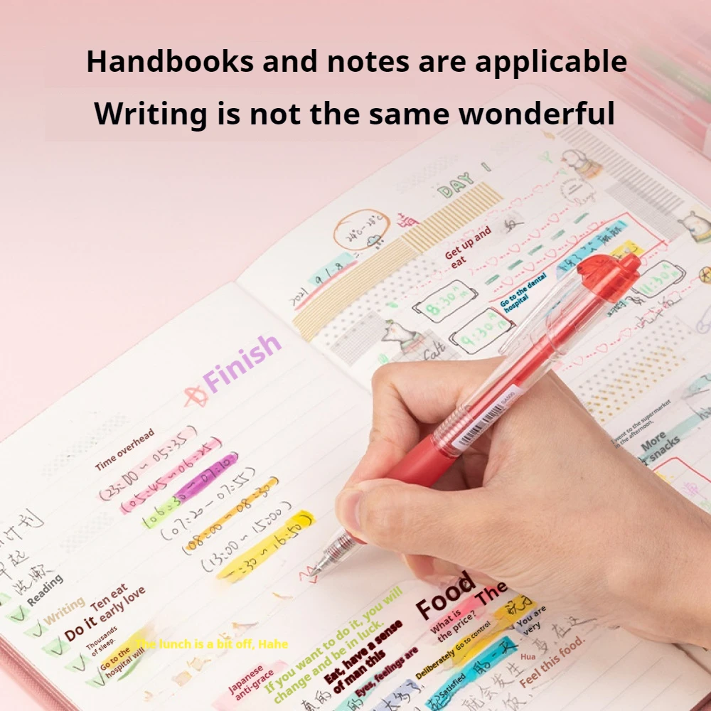 قلم جل ملون للطلاب ، مستلزمات تعليمية مكتبية مميزة ، اضغط على القلم الملون المحايد ، وقلم من حيث الطول ، و 6 من حيث الطول لكل صندوق