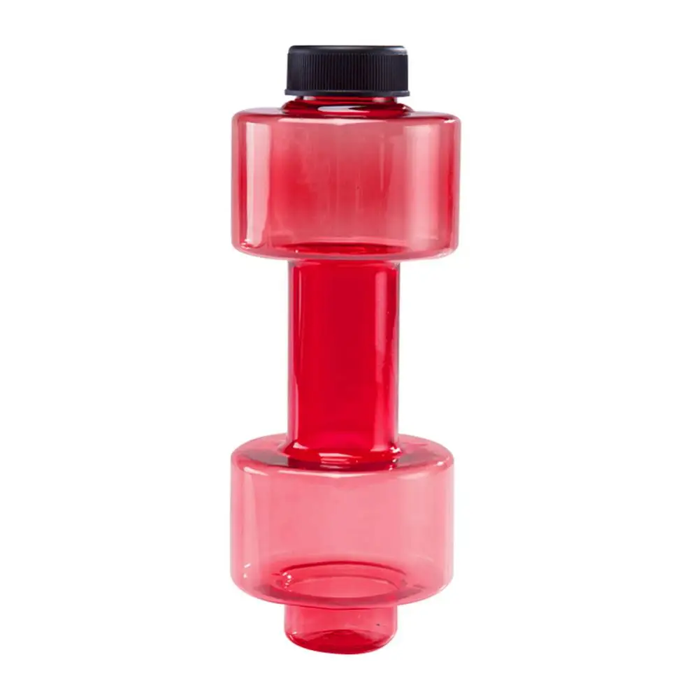 550ml Dumbbell Shape Fitness Water Cup Sealed Leakproof Sports Bottle Kettle Sports Bottles