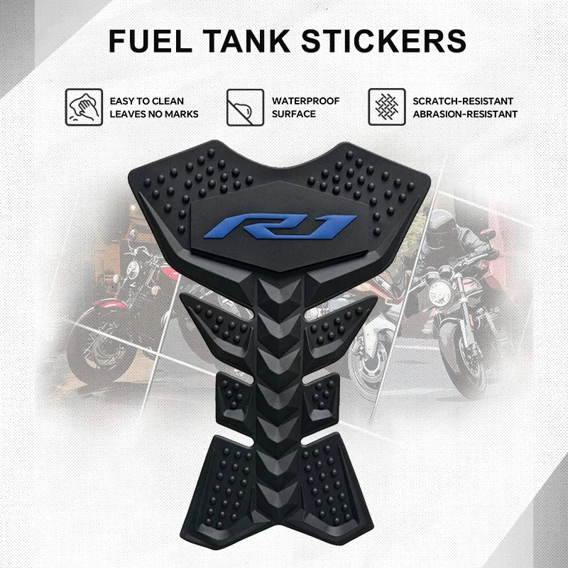 

YZF Motorcycle Tank Sticker 3D Tank Waterproof Protection For R7 R9 R1 R6 R3 R15 Decals Stickers Accessories