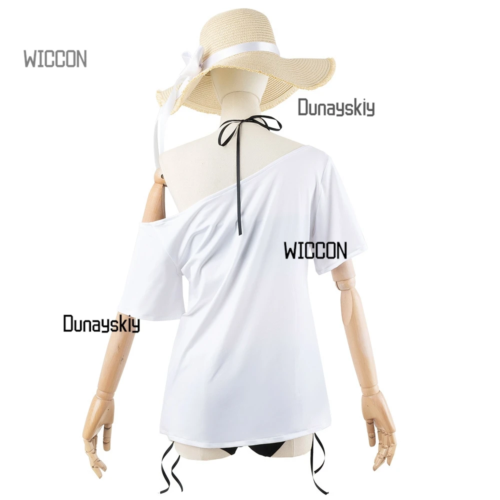 VTuber Amane Tama Amiya купальник комплект для косплея купальник парик аниме игровой наряд для летней пляжной вечеринки Хэллоуин удобства