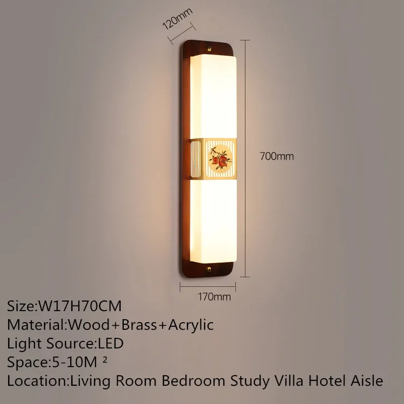 SAMAN Lámpara de pared de latón contemporánea Estilo chino Creatividad LED Sala de estar Dormitorio Sala de estudio Hotel Villa Pasillo Montaje de pared