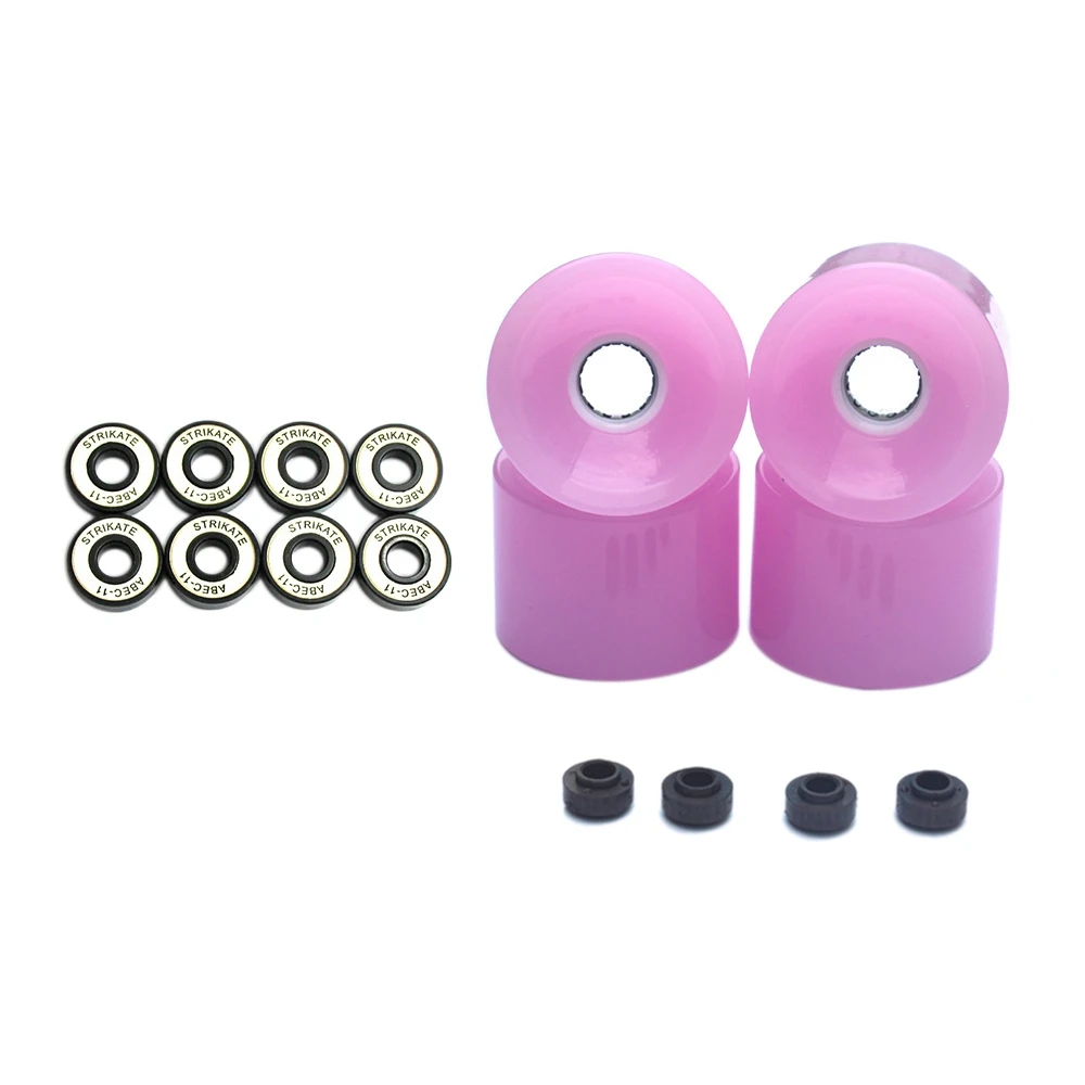 

4Pcs 70X51mm Skateboard Wheels 78A Longboard Wheel Surfboard PU Flash Wheel with Bearing Set Skateboard Accessories B