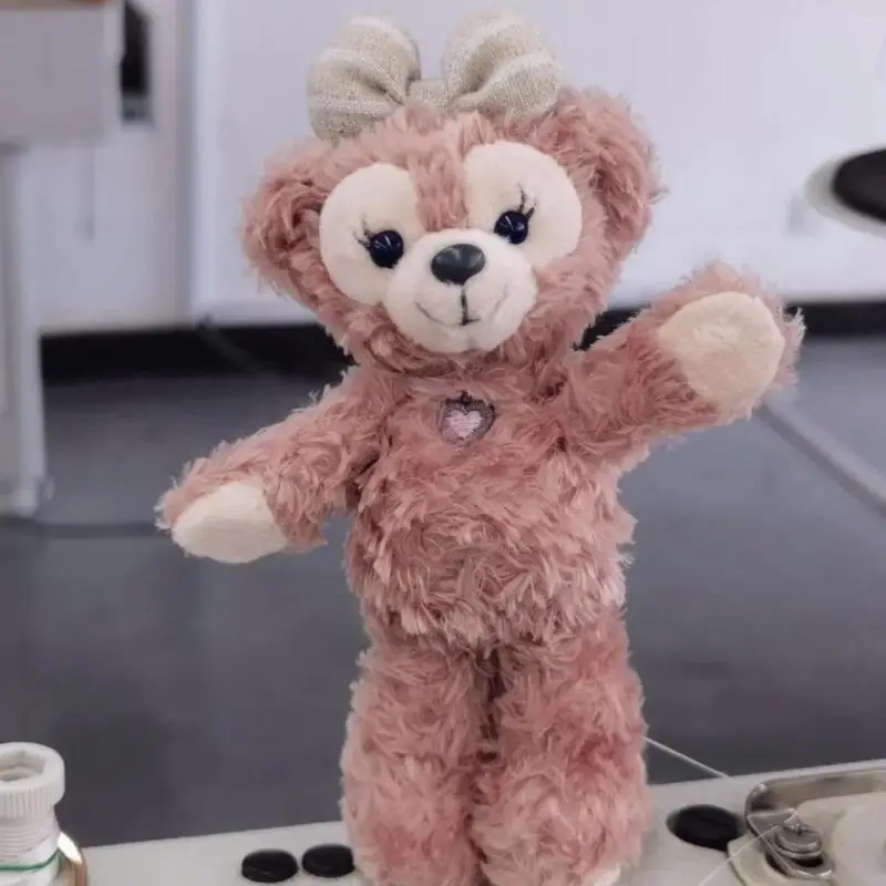 13 cm Disney Duffy Nago Pluszowy Brelok Zabawka DIY Replika 1:1 Dekoracja Plecaka dla Pary Prezent na Nowy Rok Urodziny