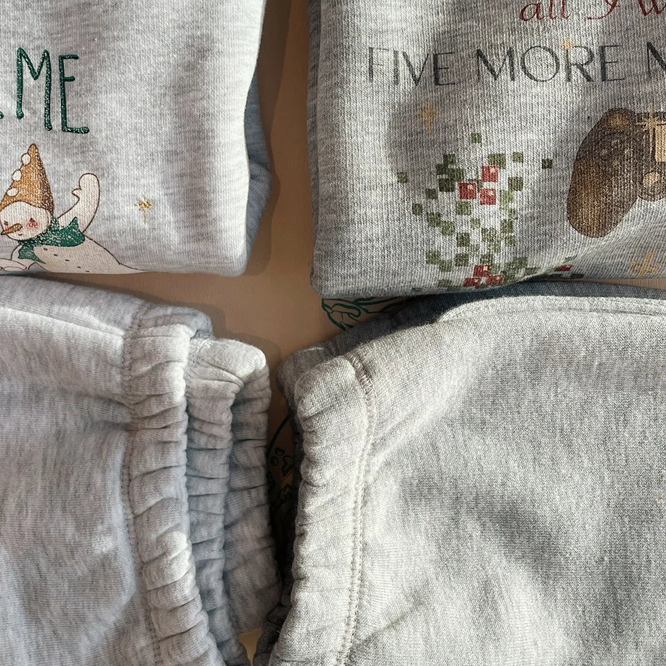 2024 Winter KS Girls Fleece Hoodies Pants Boys Embroidery Soft Sweatshirts Trousers Girl Dress Kids Outwear Children Clothes Set image 5