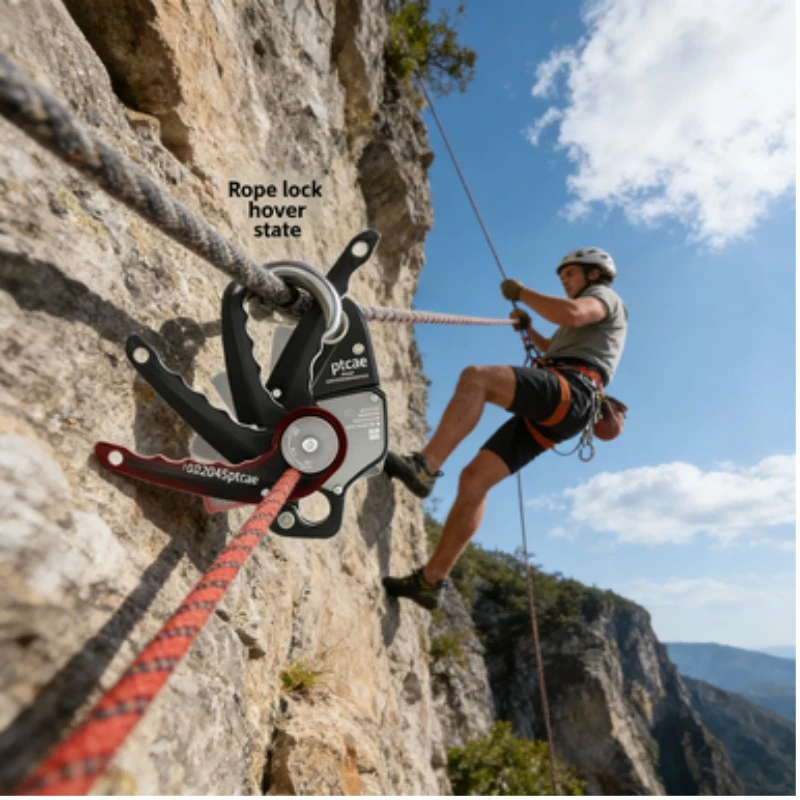 Speed Downhill Aerial Work Protector Descender Shield Descender Anti-panic Cam Manual Stop Outdoor Climbing