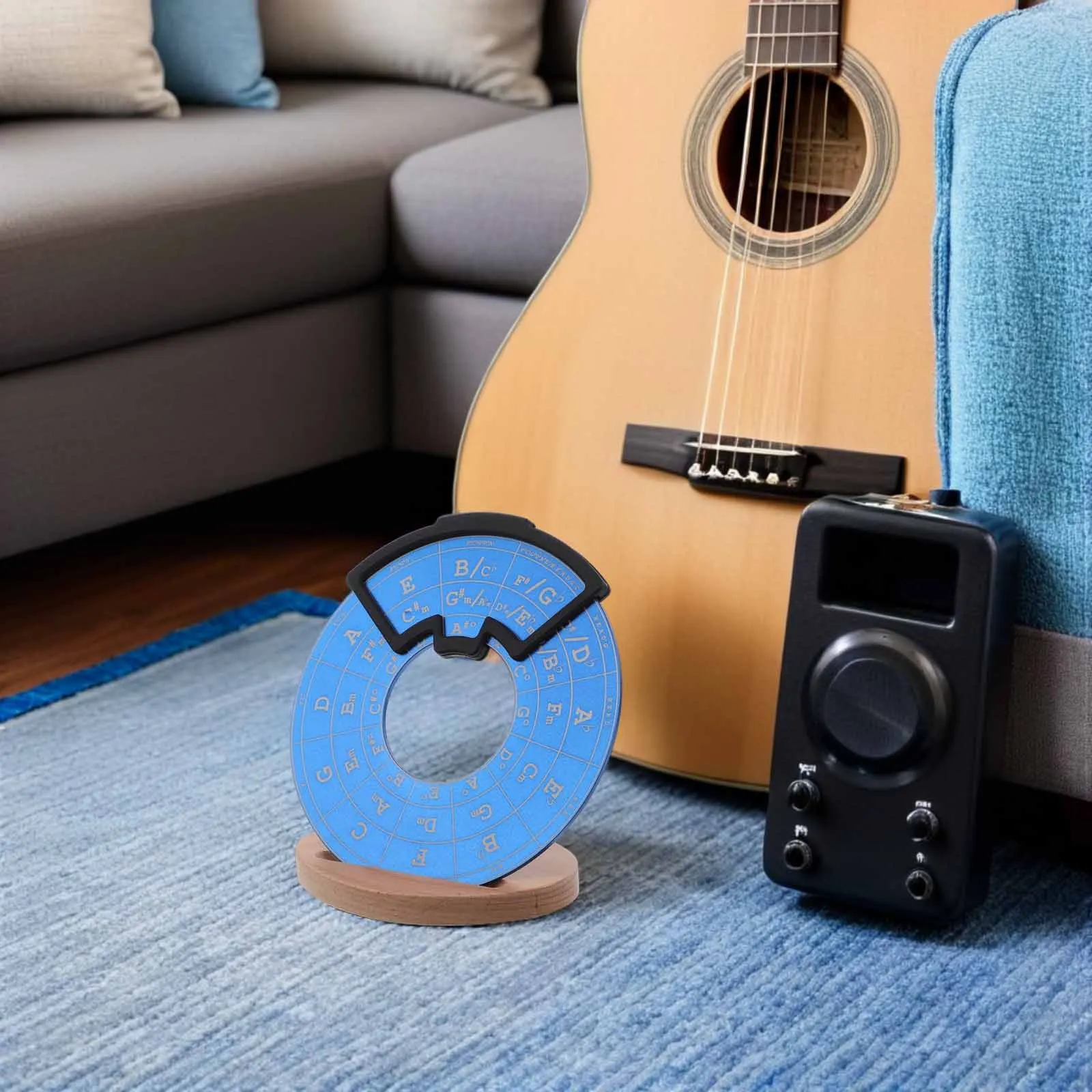 

Guitar Theory Wheel Chord Compass Training Aid Portable Practice Solution for All Levels Learners The Chord Wheel