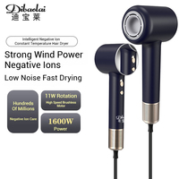 Professional Leafless Hair Dryer Negative Ion Fast Drying Home Powerful Hair Dryer Modeling Tool 1600w High-speed Hair Dryer