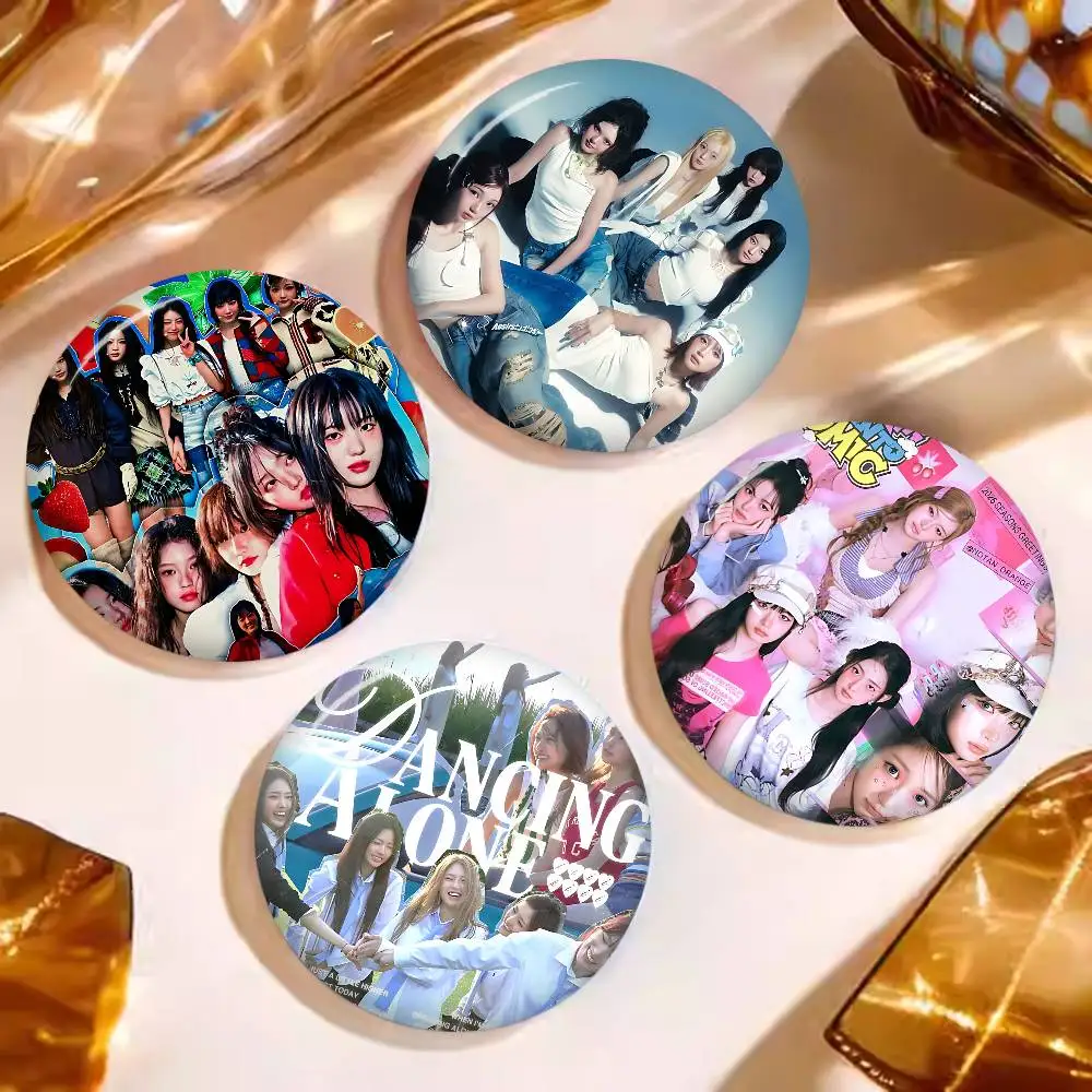 K-KiiiKiii Girl singing dancing group 58mm Animals Funny Brooches Badge Backpack Clothes Gift Accessory