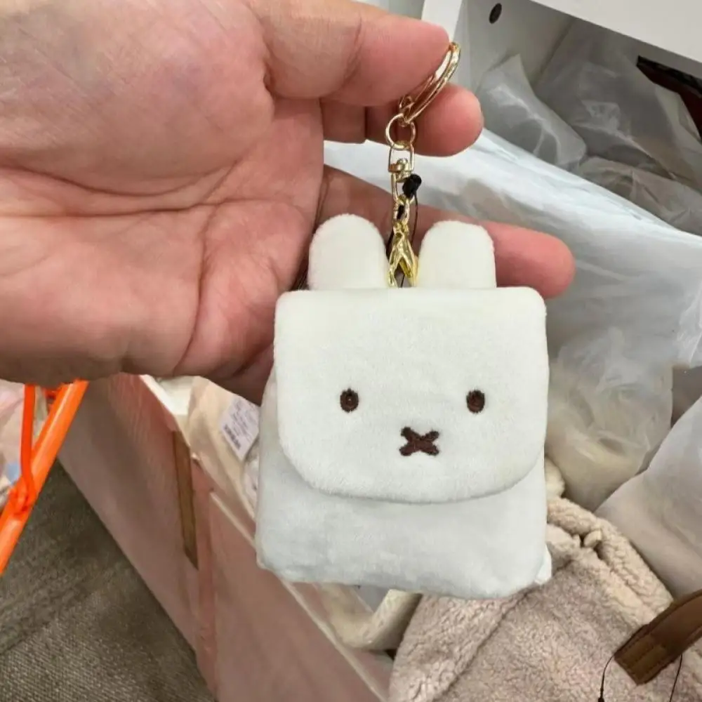 Schattige Nijntje Konijn Hanger Anime Cartoon Pluche Eenvoudige Kawaii Oortelefoon Opslag Portemonnee Sleutelhanger Hanger Rugzak Decoratie Cadeau