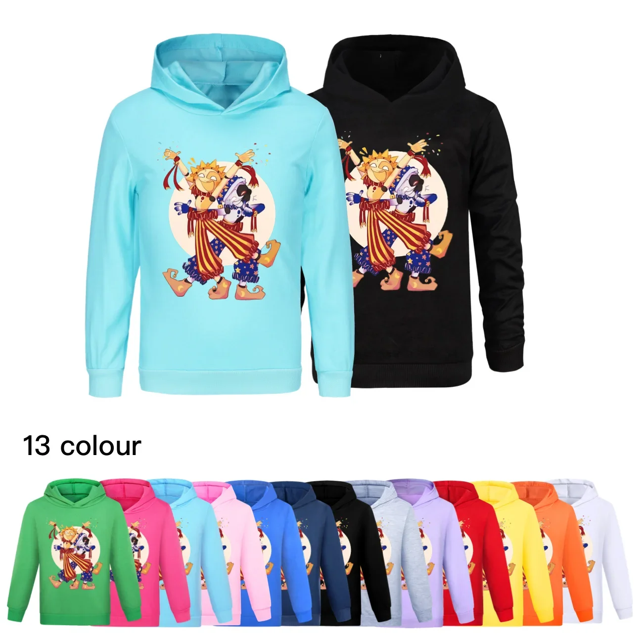 

New children Fnaf Sundrop Hoodies Tees Cotton Boys Spring Clothes Shirts Teen Girls T-Shirt Little Kids Hooded Tops3093