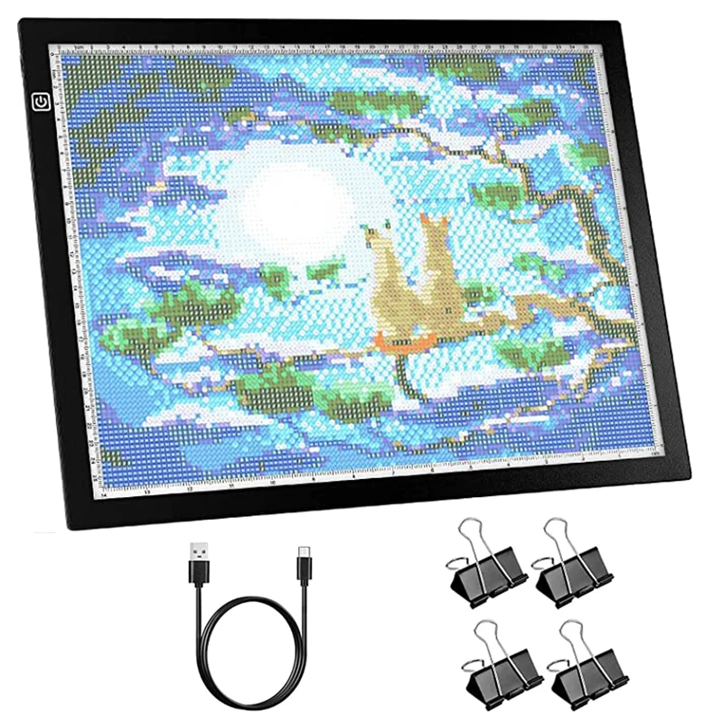 

2022 A3/A4 Drawing tablet Digital Graphic Tablet LED Diamond Painting Light Pad Board Portable Board for X-ray film viewer