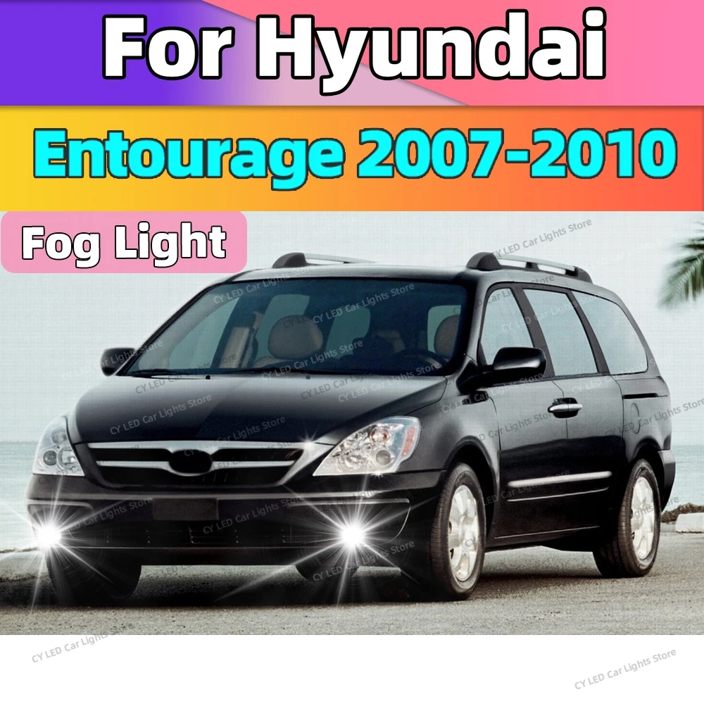 

Светодиодные противотуманные фары, автомобильные противотуманные фары, передняя лампа 20000LM, ультра яркий CSP Plug and Play для Hyundai Entourage 2007 2008 2009 2010