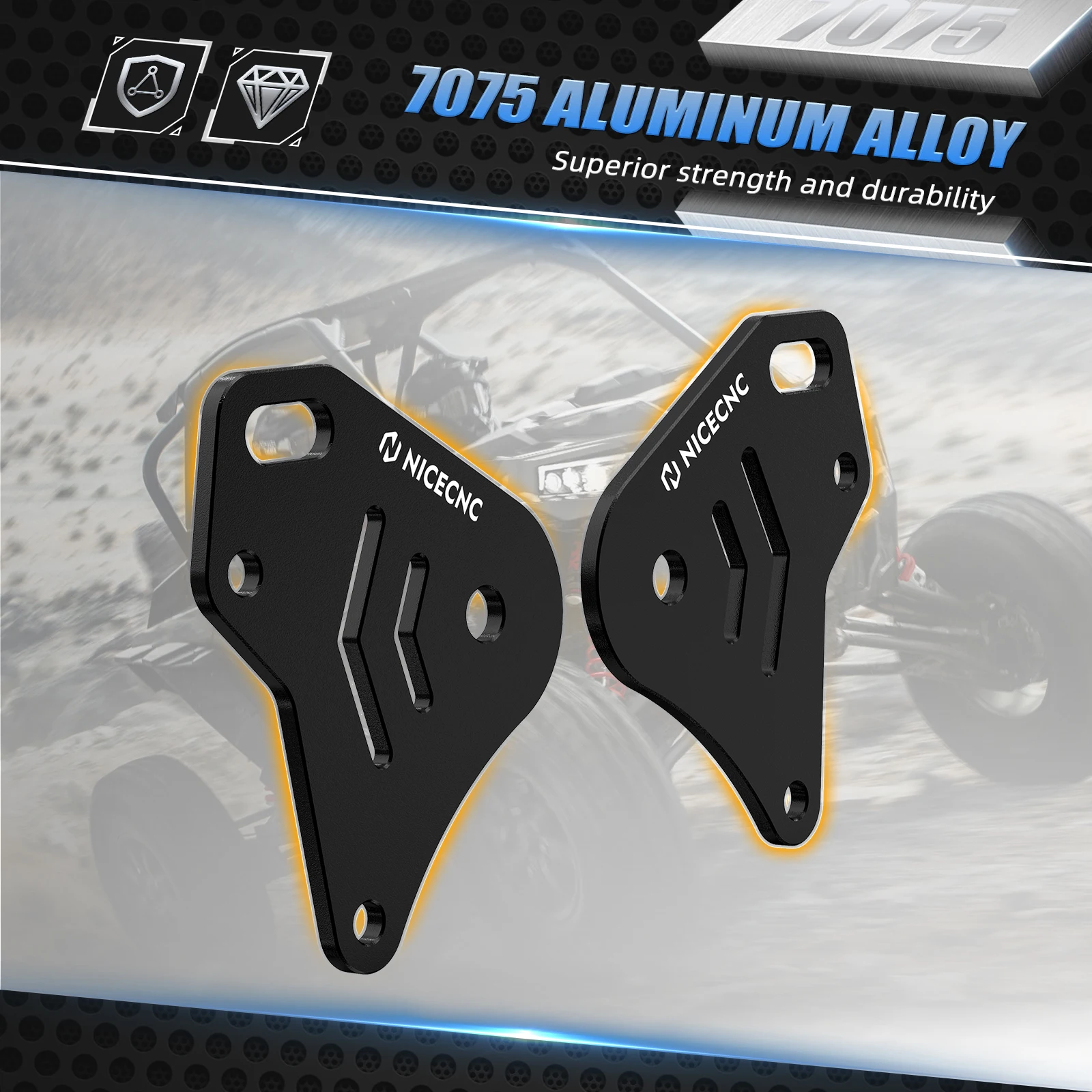 NICECNC For Polaris RZR XP 4 Turbo EPS 2016-2020 Mounting Plates Transmission RZR Transmission Mount Bracket  Mounting Plates