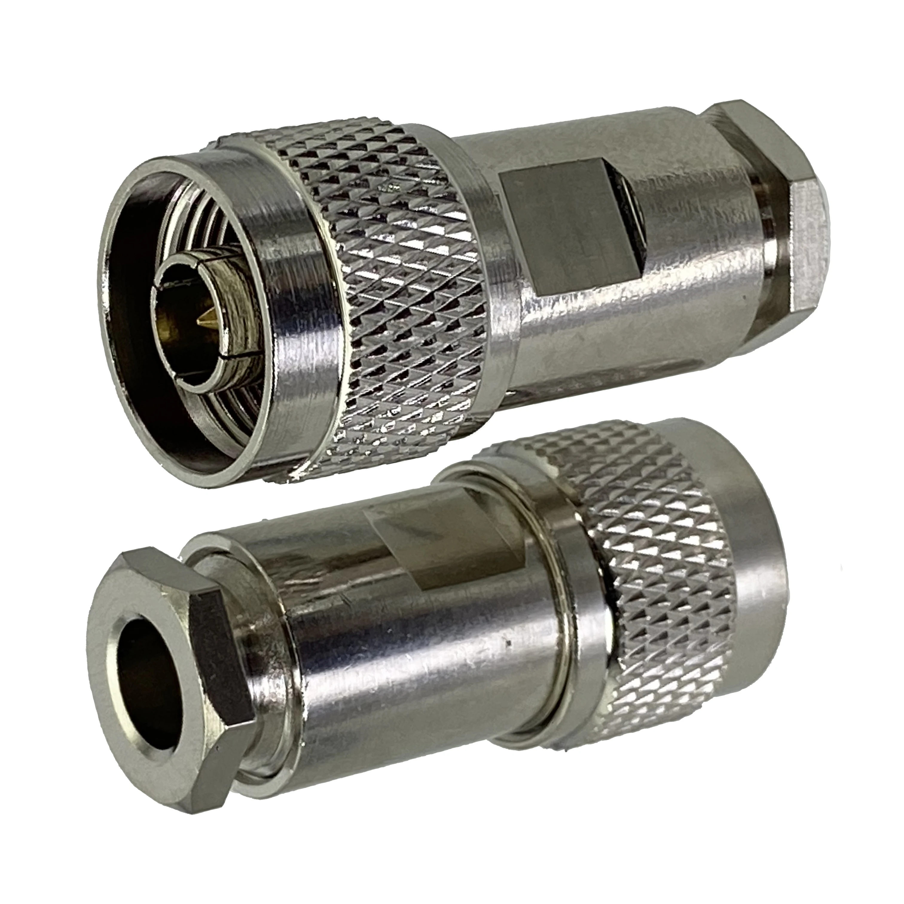 

10 шт. N Штекерный зажим RG5 RG6 5D-FB LMR300 коаксиальный медный прямой кабель RF Новинка