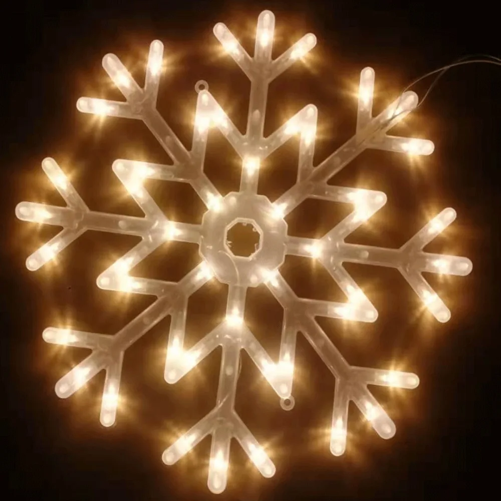 Ornaments Window Decor Outdoor Lamp Fairy Light Hanging Light LED Star Snowflake