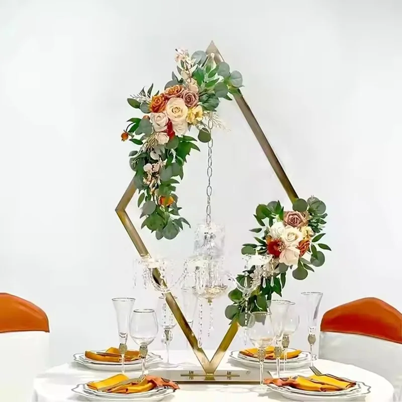 2/4/5/6/10 Stück Metall-Kerzenhalter, Acryl-Kerzenständer, Hochzeitstisch-Mittelstücke, Blumenständer, Vasen für Party-Dekoration – Detail 4
