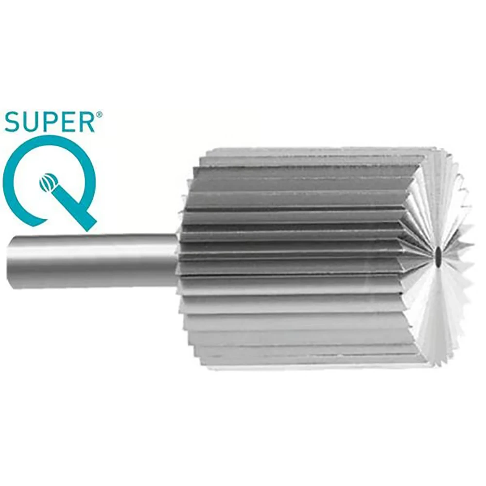 SUPER Q R Cylinder Bur Fine Serrations Cylinder Parallel Shape For Jewelry Flat Cutting, Slotting, Trimming & Straight Contours