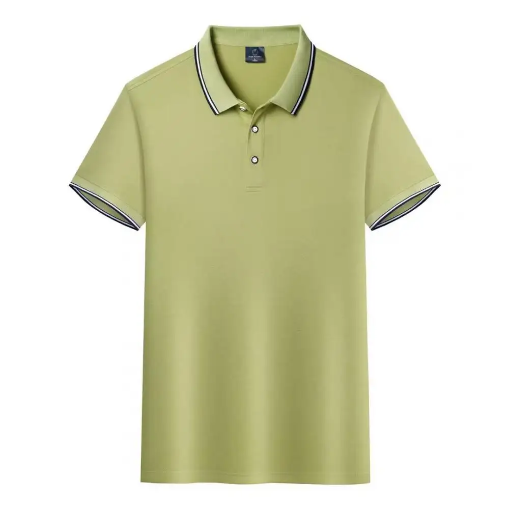 

New Avocado green Golf Training Shirt Men Women Unisex Short Sleeve Lapel T-shirts Quick Drying polo Shirts Sports Casual Tops